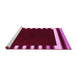 Sideview of Machine Washable Abstract Pink Contemporary Rug, wshcon2313pnk