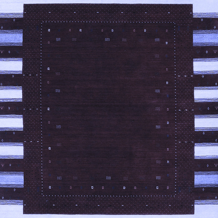 Machine Washable Abstract Blue Contemporary Rug, wshcon2313blu