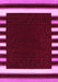 Machine Washable Abstract Pink Contemporary Rug, wshcon2313pnk