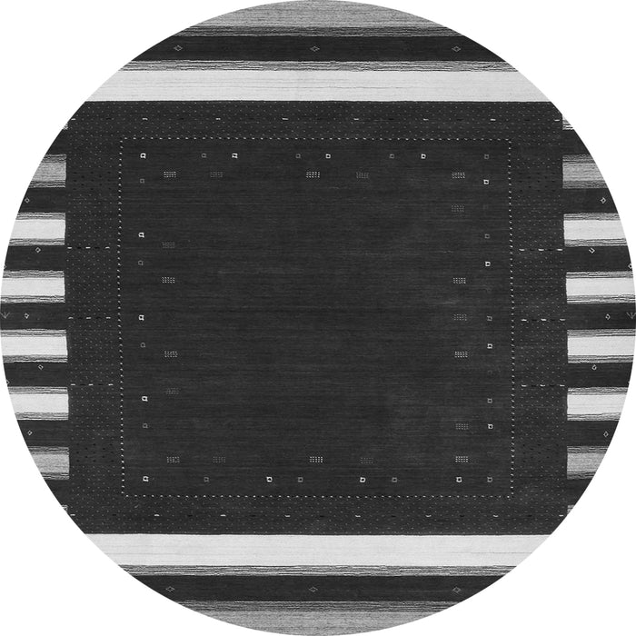 Machine Washable Abstract Gray Contemporary Rug, wshcon2313gry