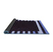 Sideview of Abstract Blue Contemporary Rug, con2313blu