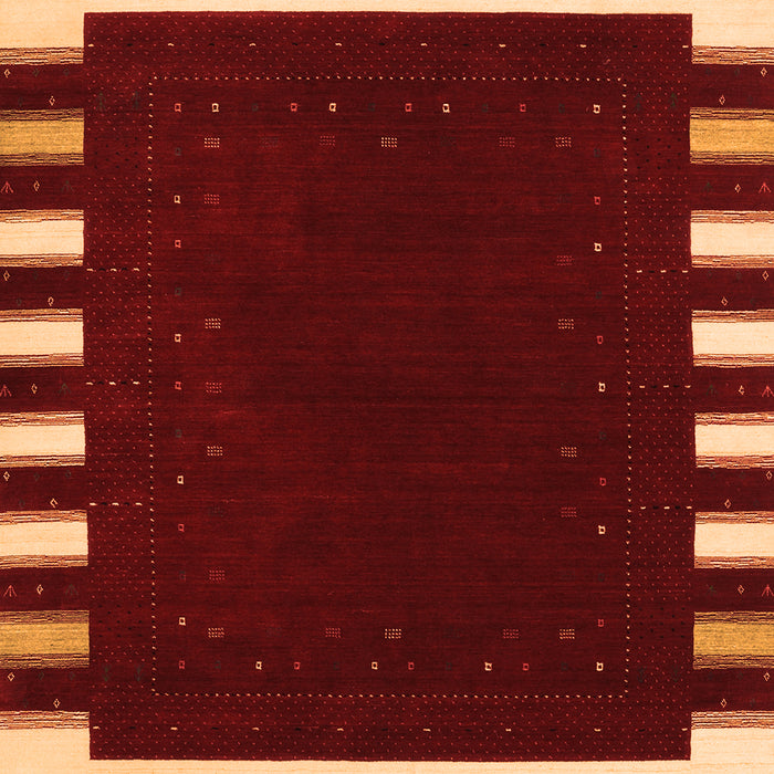Abstract Orange Contemporary Rug, con2313org