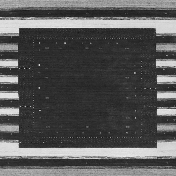 Serging Thickness of Abstract Gray Contemporary Rug, con2313gry