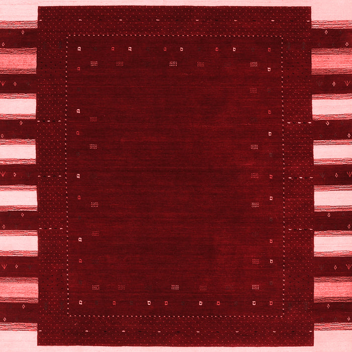 Machine Washable Abstract Red Contemporary Rug, wshcon2313red