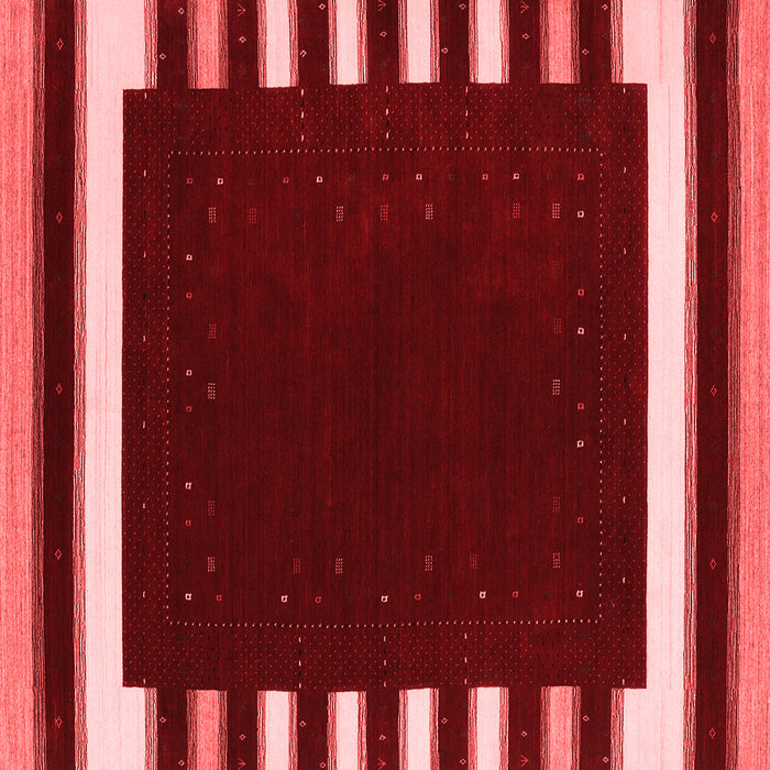 Machine Washable Abstract Red Contemporary Rug, wshcon2313red