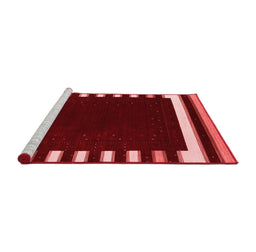 Contemporary Red Washable Rugs