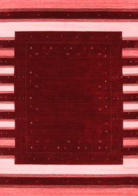 Abstract Red Contemporary Rug, con2313red