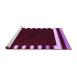 Sideview of Machine Washable Abstract Purple Contemporary Area Rugs, wshcon2313pur