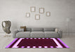 Machine Washable Abstract Purple Contemporary Area Rugs in a Living Room, wshcon2313pur