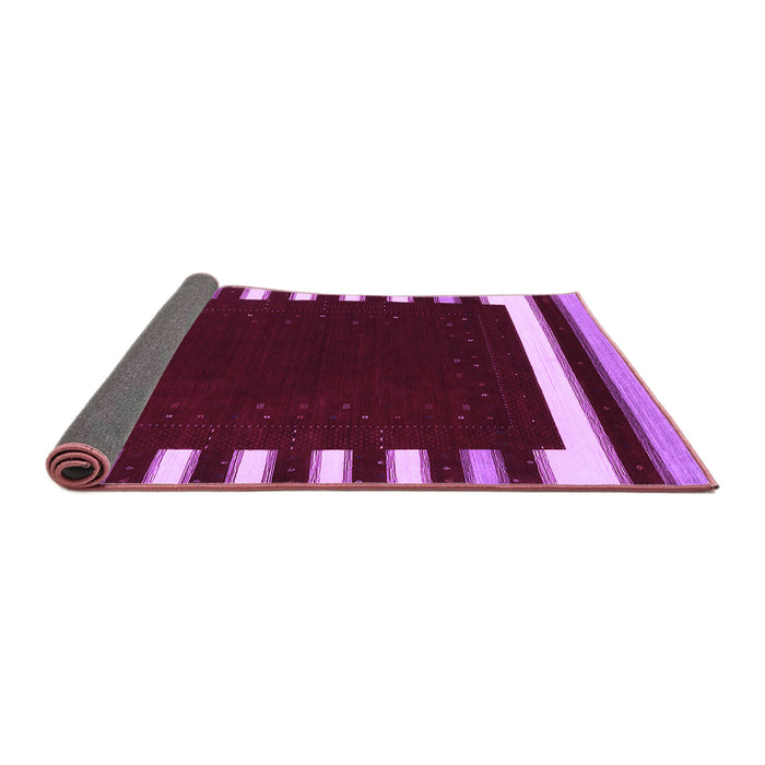 Sideview of Abstract Purple Contemporary Rug, con2313pur