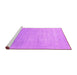 Sideview of Machine Washable Abstract Pink Contemporary Rug, wshcon2314pnk