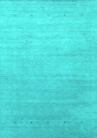 Abstract Turquoise Contemporary Rug, con2314turq