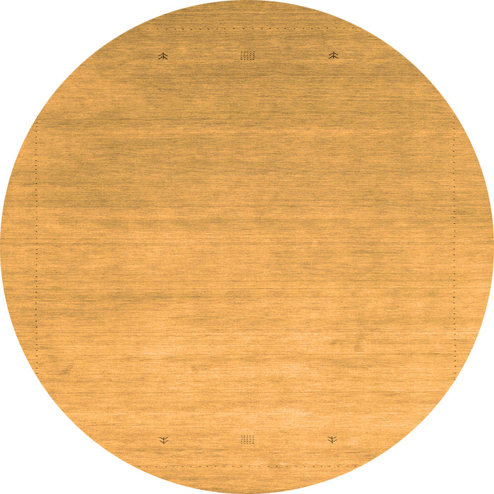 Square Abstract Orange Contemporary Rug, con2314org