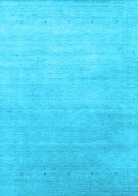 Abstract Light Blue Contemporary Rug, con2314lblu