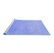 Sideview of Machine Washable Abstract Blue Contemporary Rug, wshcon2314blu