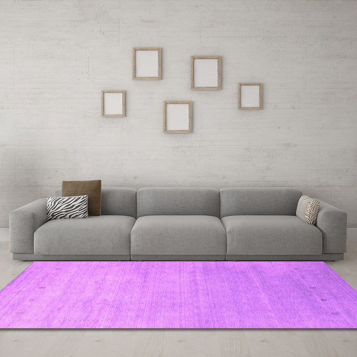 Machine Washable Abstract Pink Contemporary Rug in a Living Room, wshcon2314pnk