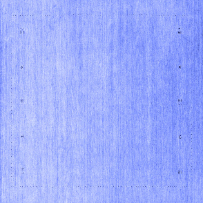 Square Machine Washable Abstract Blue Contemporary Rug, wshcon2314blu