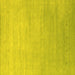 Square Abstract Yellow Contemporary Rug, con2314yw