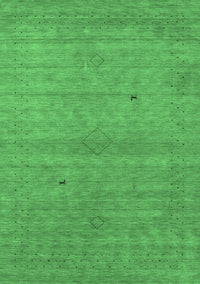 Abstract Emerald Green Contemporary Rug, con2315emgrn