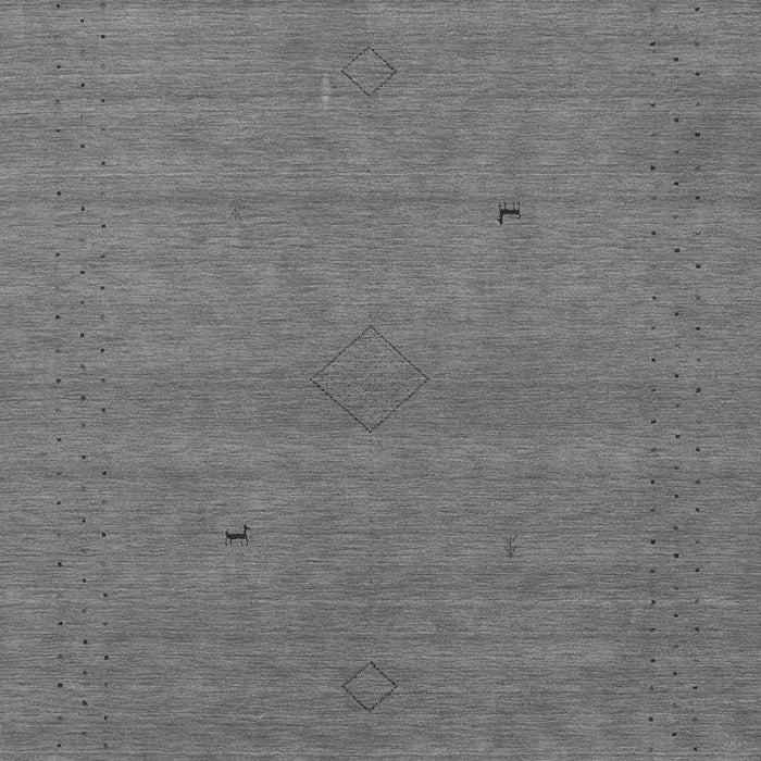 Serging Thickness of Machine Washable Abstract Gray Contemporary Rug, wshcon2315gry