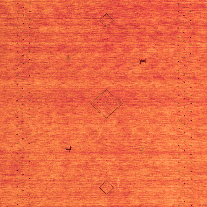 Abstract Orange Contemporary Rug, con2315org