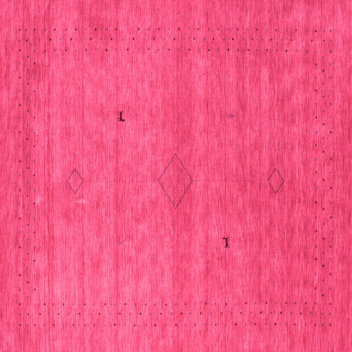 Square Abstract Pink Contemporary Rug, con2315pnk