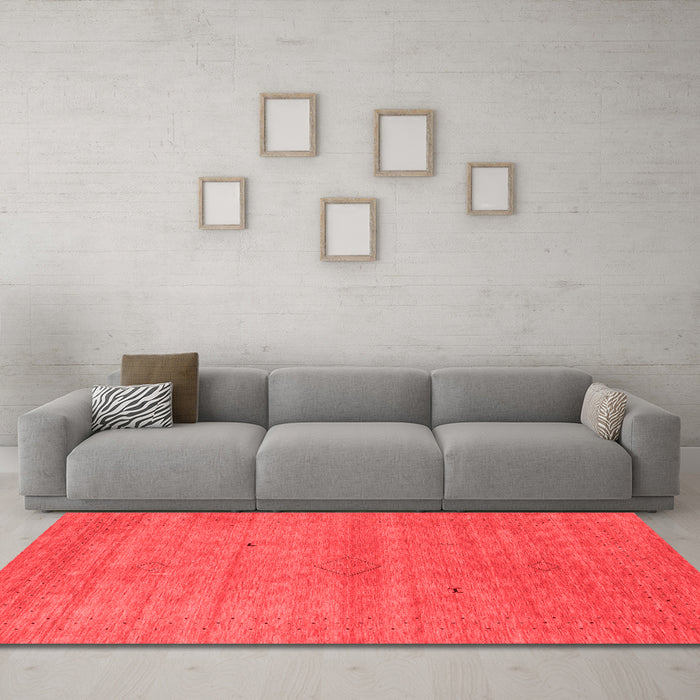 Contemporary Red Washable Rugs