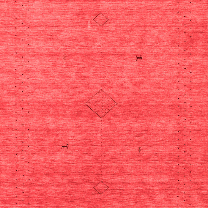 Machine Washable Abstract Red Contemporary Rug, wshcon2315red