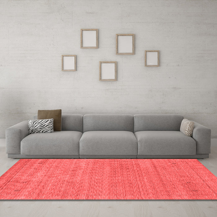 Contemporary Red Washable Rugs