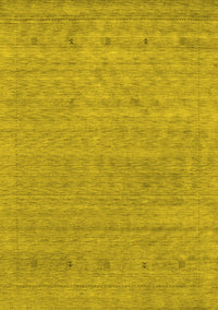 Abstract Yellow Contemporary Rug, con2316yw