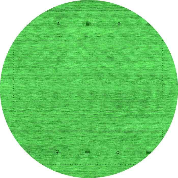 Square Abstract Green Contemporary Rug, con2316grn