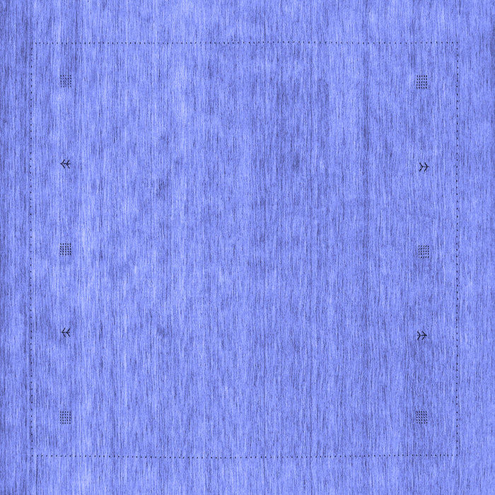 Square Abstract Blue Contemporary Rug, con2316blu