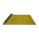 Sideview of Abstract Yellow Contemporary Rug, con2316yw