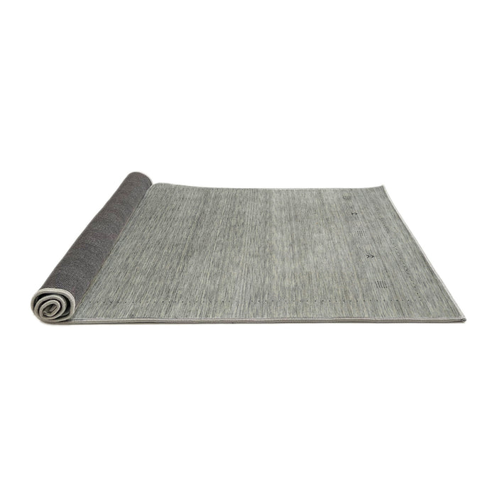 Thickness of Contemporary Dark Gray Modern Rug, con2317