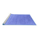 Sideview of Machine Washable Abstract Blue Contemporary Rug, wshcon2317blu