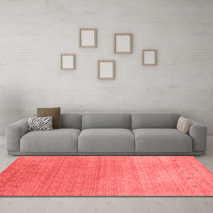 Contemporary Red Washable Rugs
