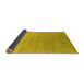 Sideview of Abstract Yellow Contemporary Rug, con2317yw