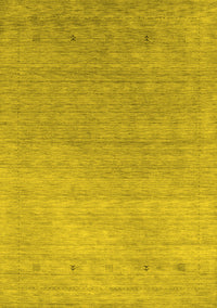 Abstract Yellow Contemporary Rug, con2317yw