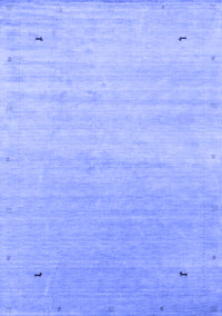 Abstract Blue Contemporary Rug, con2318blu