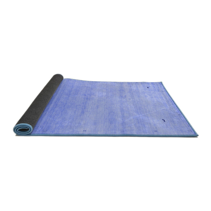 Sideview of Abstract Blue Contemporary Rug, con2318blu