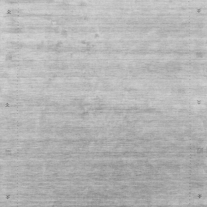 Serging Thickness of Machine Washable Abstract Gray Contemporary Rug, wshcon2318gry