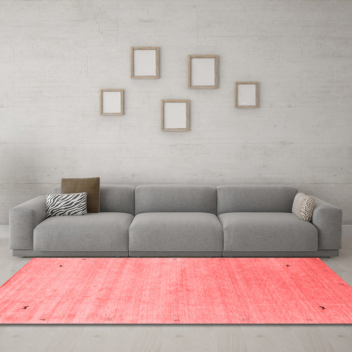 Contemporary Red Washable Rugs