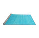 Sideview of Machine Washable Abstract Light Blue Contemporary Rug, wshcon2318lblu