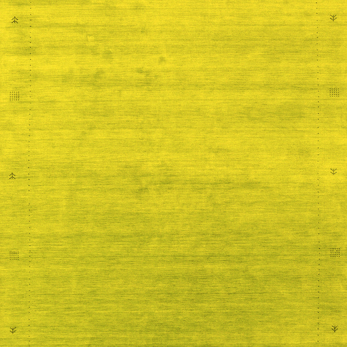 Machine Washable Abstract Yellow Contemporary Rug, wshcon2318yw