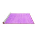 Sideview of Machine Washable Abstract Pink Contemporary Rug, wshcon2318pnk