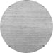 Square Abstract Gray Contemporary Rug, con2318gry