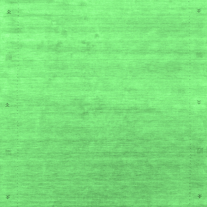 Abstract Emerald Green Contemporary Rug, con2318emgrn