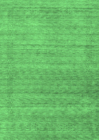 Abstract Emerald Green Contemporary Rug, con2319emgrn