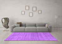 Machine Washable Abstract Purple Contemporary Rug, wshcon2319pur