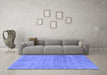 Machine Washable Abstract Blue Contemporary Rug in a Living Room, wshcon2319blu